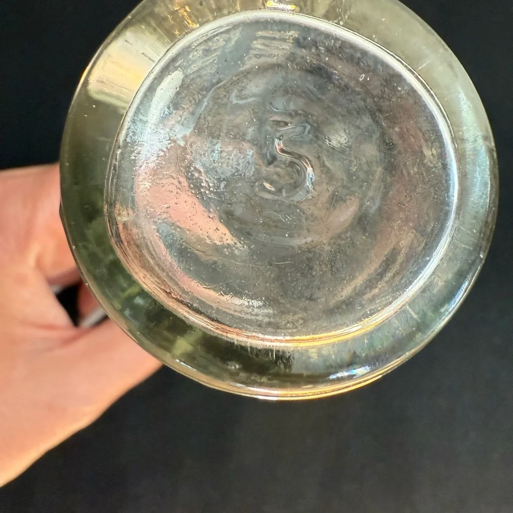 Minnard’s Linniment Embossed Glass Bottle 5 inches ANTIQUE